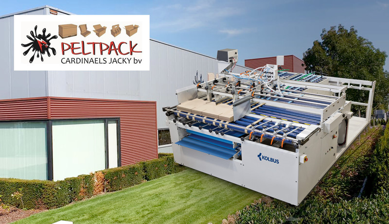 ​Peltpack NV, a specialist in industrial packaging, invests in a compact folding gluing machine from KOLBUS-Autobox